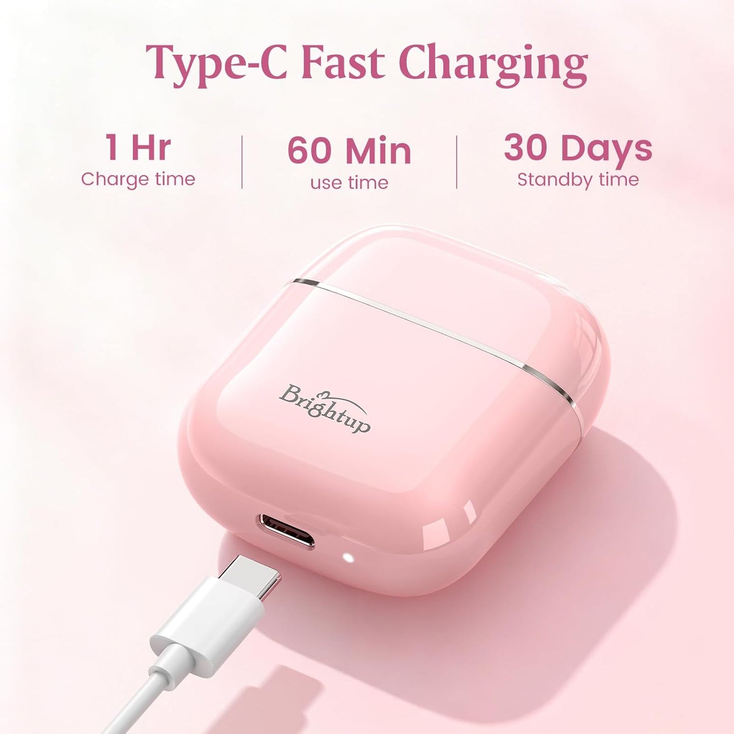 Facial Hair Removal for Women - Painless Electric Face Shaver for Peach Fuzz & Sensitive Skin, USB-C Rechargeable Hair Remover for Upper Lip & Chin,IPX7 Mini Portable for Smooth Skin at Home & Travel