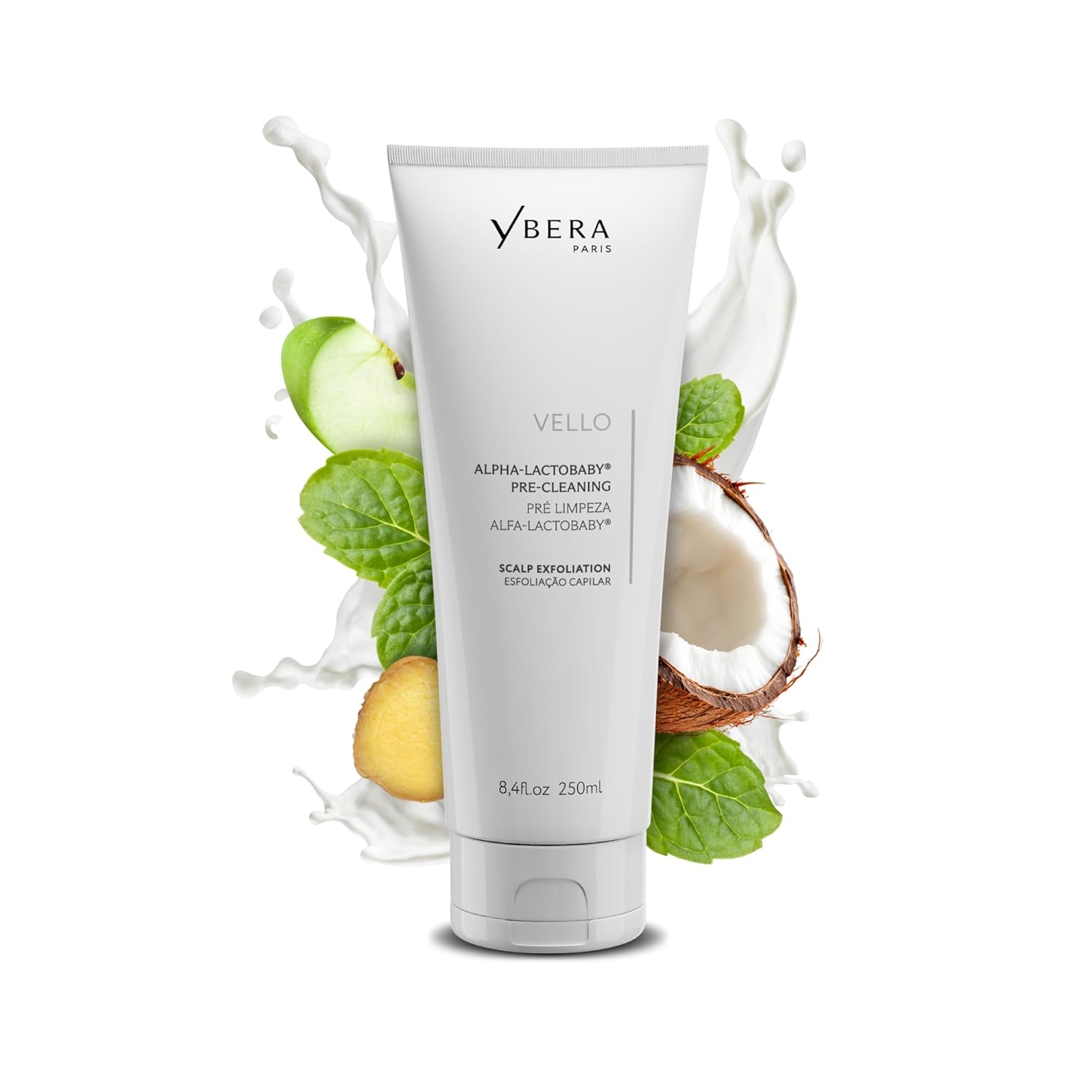 Ybera SCALP SCRUBBER Vello Pre Cleanse Scalp Scrub & Scalp Exfoliator, Pre Shampoo Scalp Treatment for Scalp Detox, Scalp Treatment to Prepare Hair Growth Products for Women & Men, 250ml